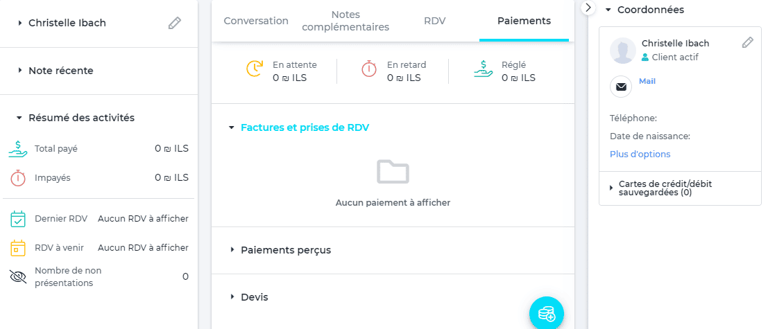 test et avis du logiciel de trésorerie crm et facturation VCITA