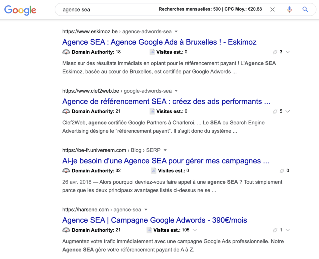 Publicité en ligne SEO 