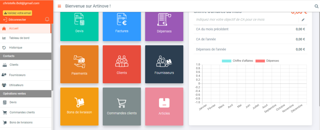 Test et avis sur Artinove logiciel de facturation