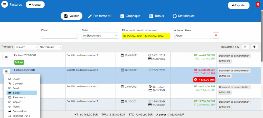 test et avis logiciel de facturation Flexina