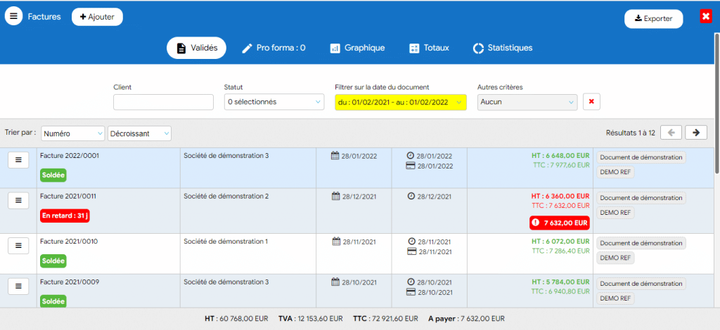 test et avis logiciel de facturation Flexina