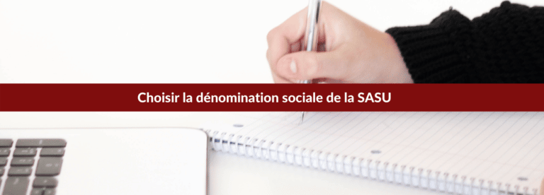 dénomination sociale sasu