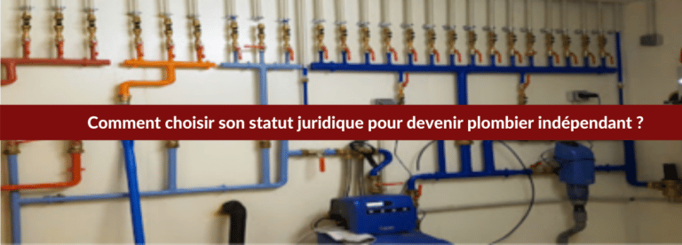 quel statut juridique plombier