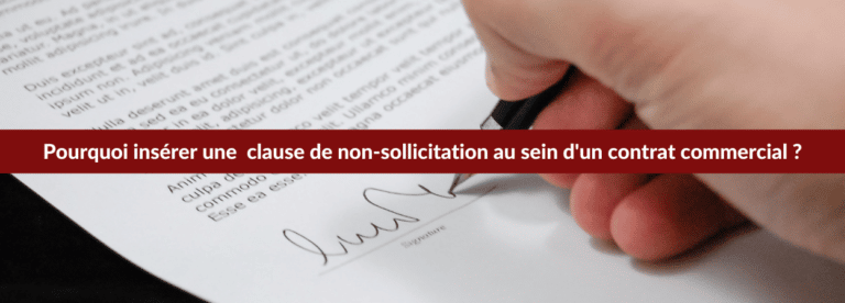 clause de non sollicitation contrat commerciale