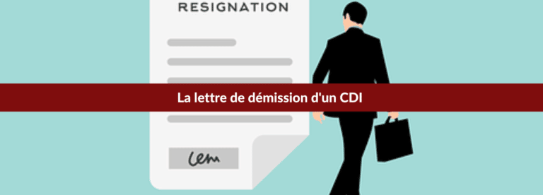 lettre de démission cdi