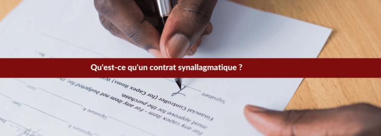 Un contrat synallagmatique ?