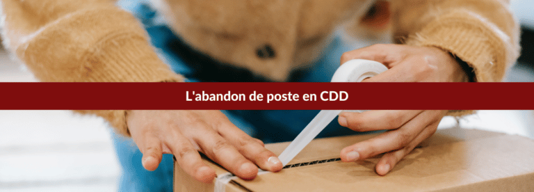 abandon de poste cdd