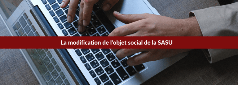 modification objet social sasu