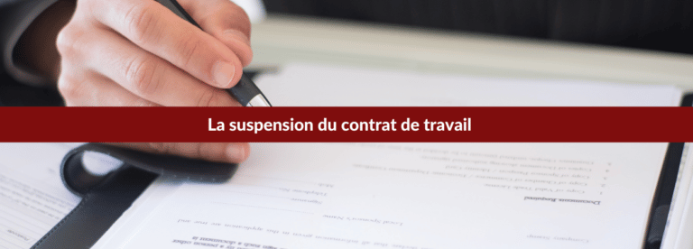 suspension contrat de travail