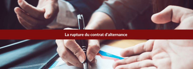 rupture contrat alternance