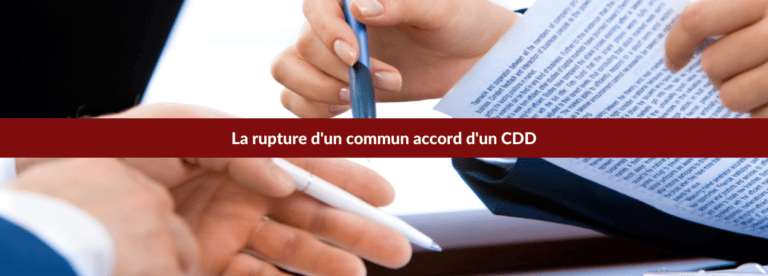 rupture cdd commun accord