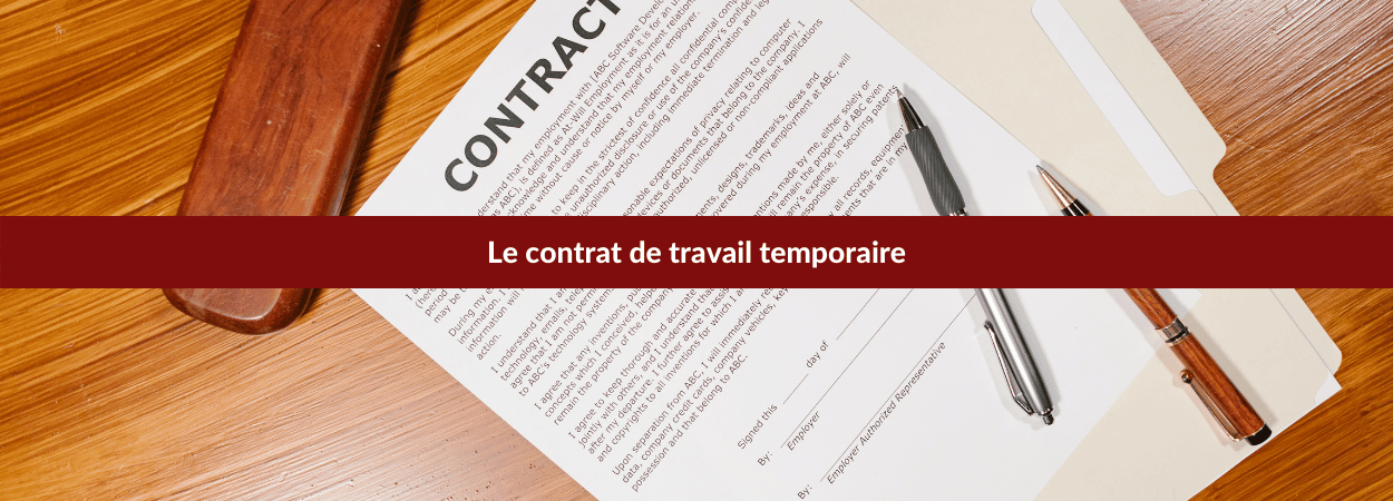 contrat de travail temporaire