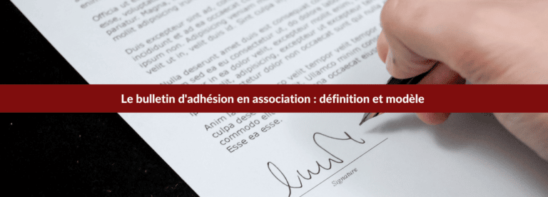 le bulletin adhésion association