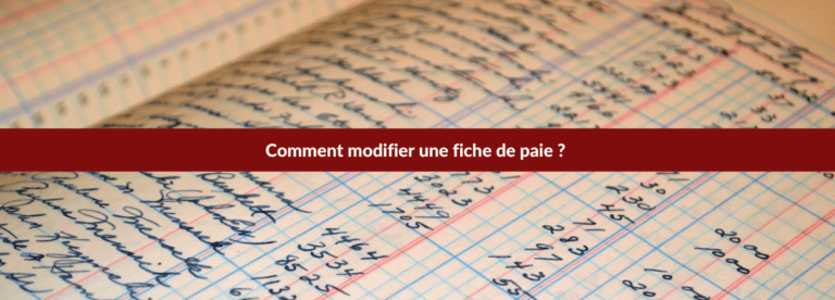 modifier une fiche de paie