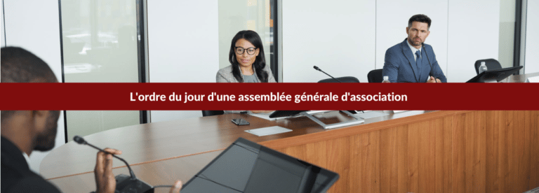 ordre du jour assemblée générale association