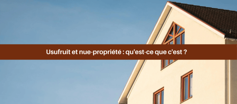 Usufruit et nue-propriété