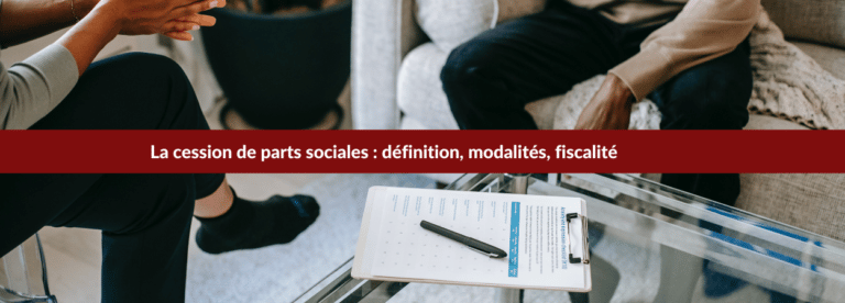 la cession de parts sociales