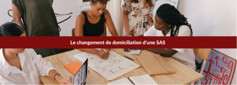 changement domiciliation sas