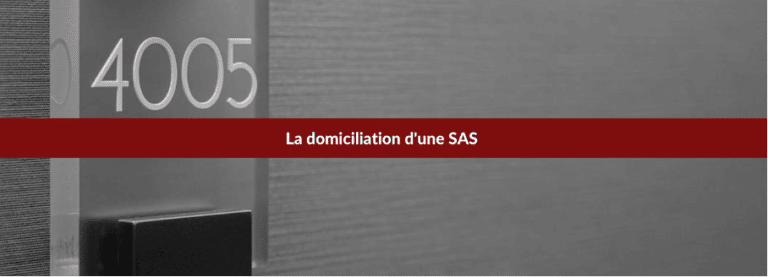 la domiciliation en sas