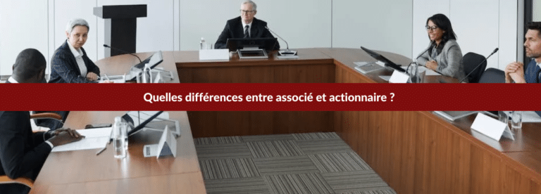 associe actionnaire différence