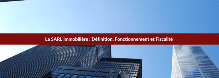 SARL immobilière