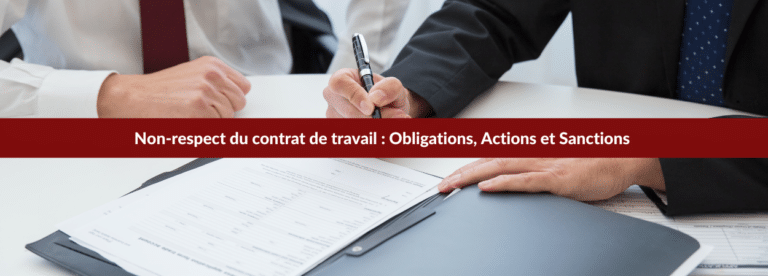 non-respect du contrat de travail