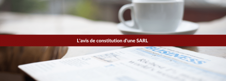 avis constitution sarl