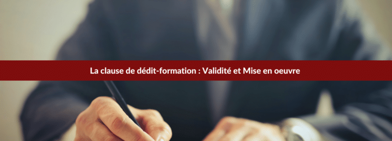 clause de dédit-formation