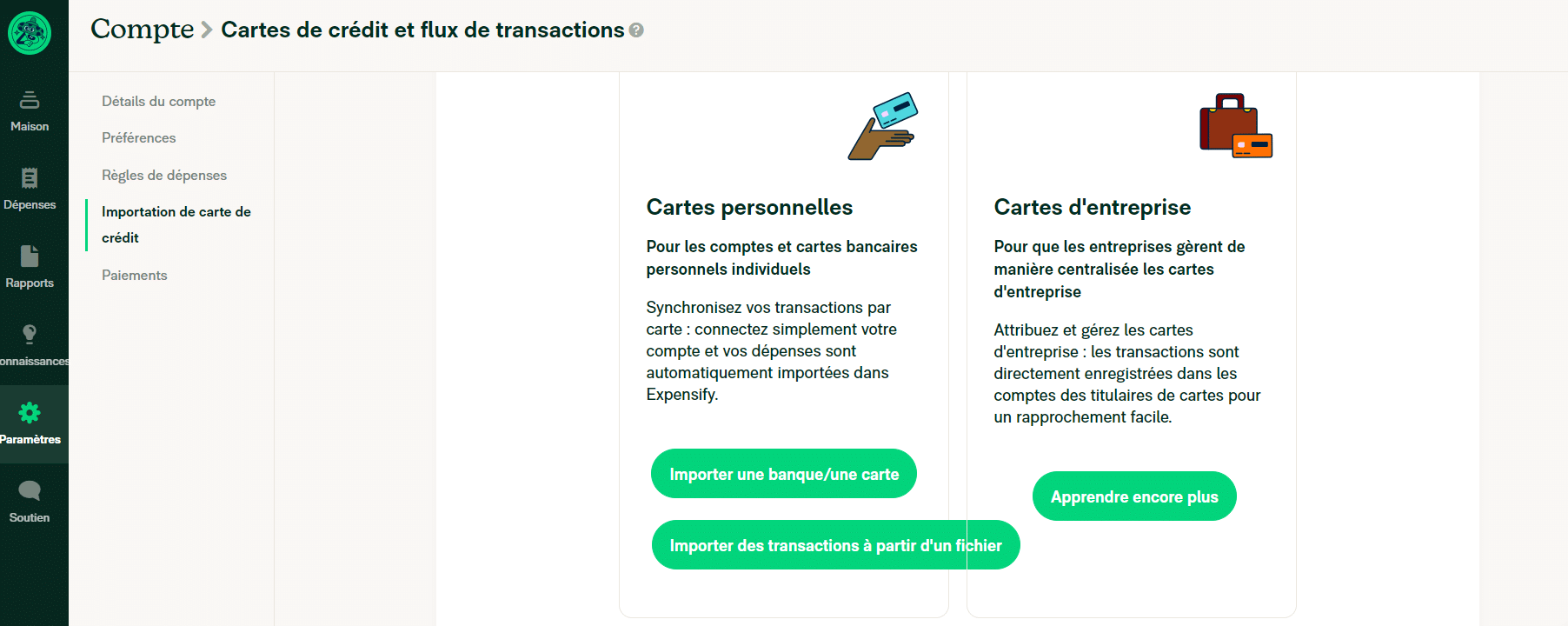 Synchronisation des cartes bancaires de ses salariés via le logiciel Expensify sur Le blog du dirigeant