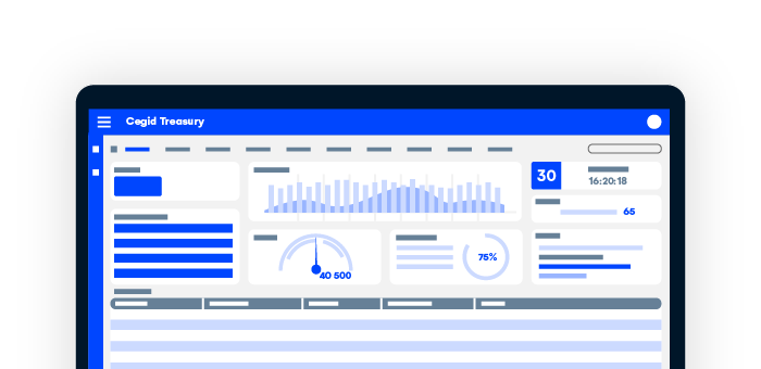 Les tableaux de bord sur le logiciel Cegid Treasury pour la gestion de trésorerie 