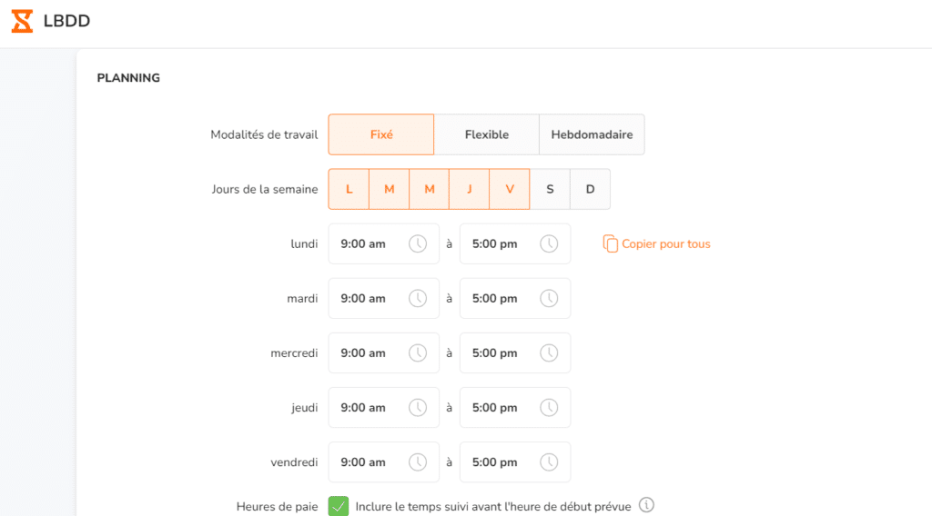 Définition des plannings Jibble sur Le Blog du Dirigeant