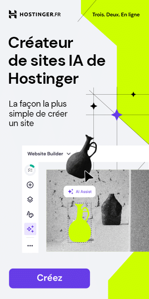 Widget publicitaire Hostinger